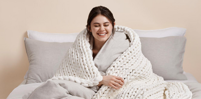 Cotton Weighted Blanket cart drawer
